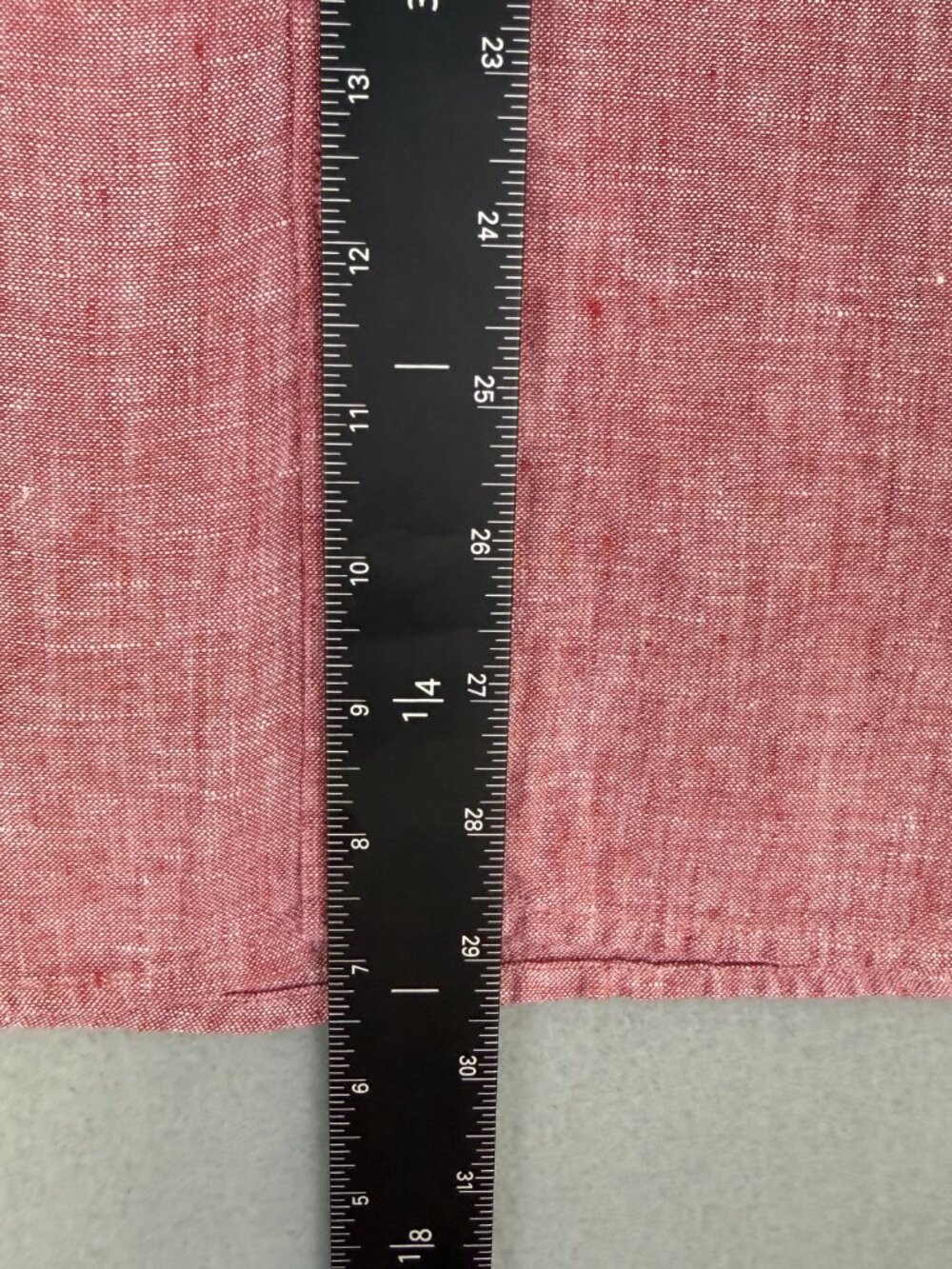J.Crew Shirt Mens Large Red Slim Fit Baird McNutt Irish Linen Long Sleeve - Picture 11 of 13